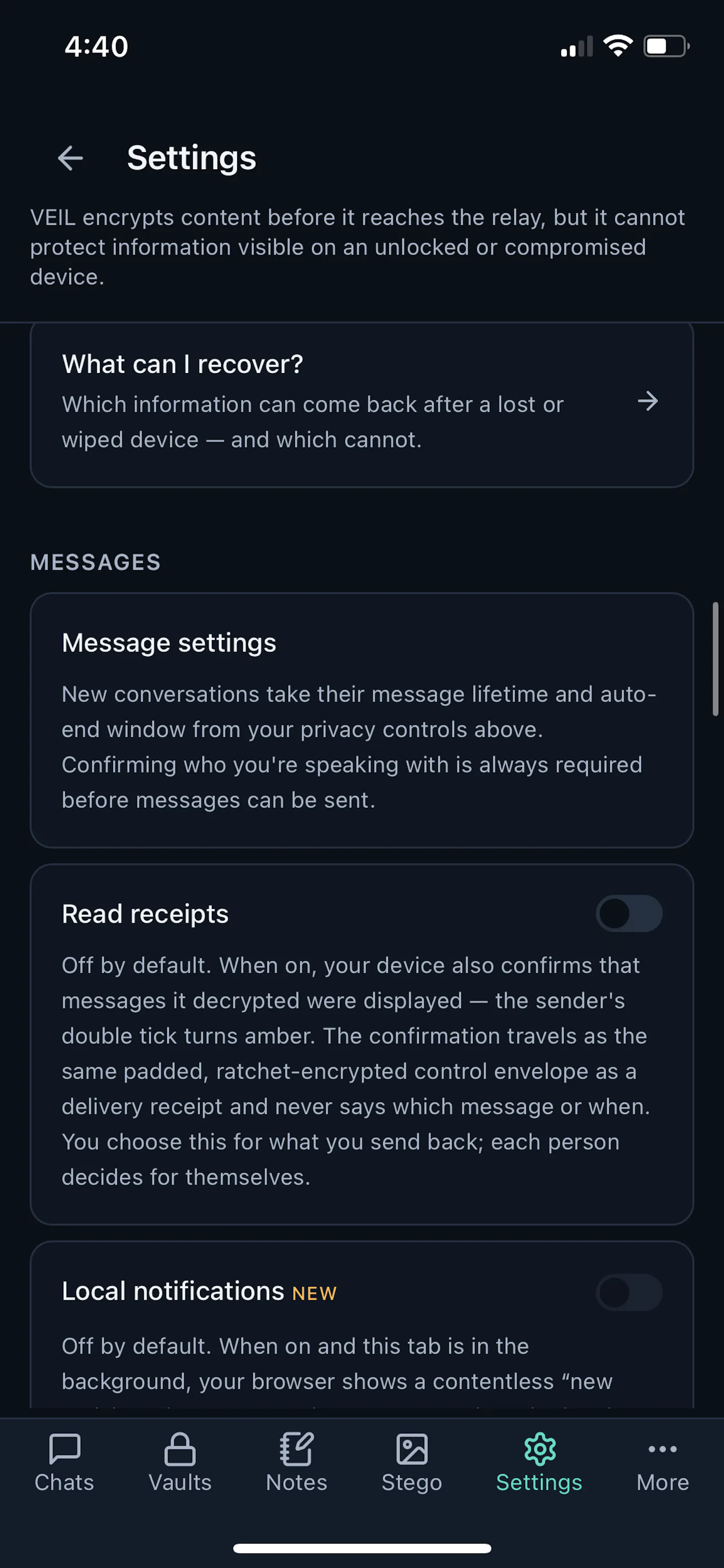 VEIL - More than Encrypted Messaging screenshot 9