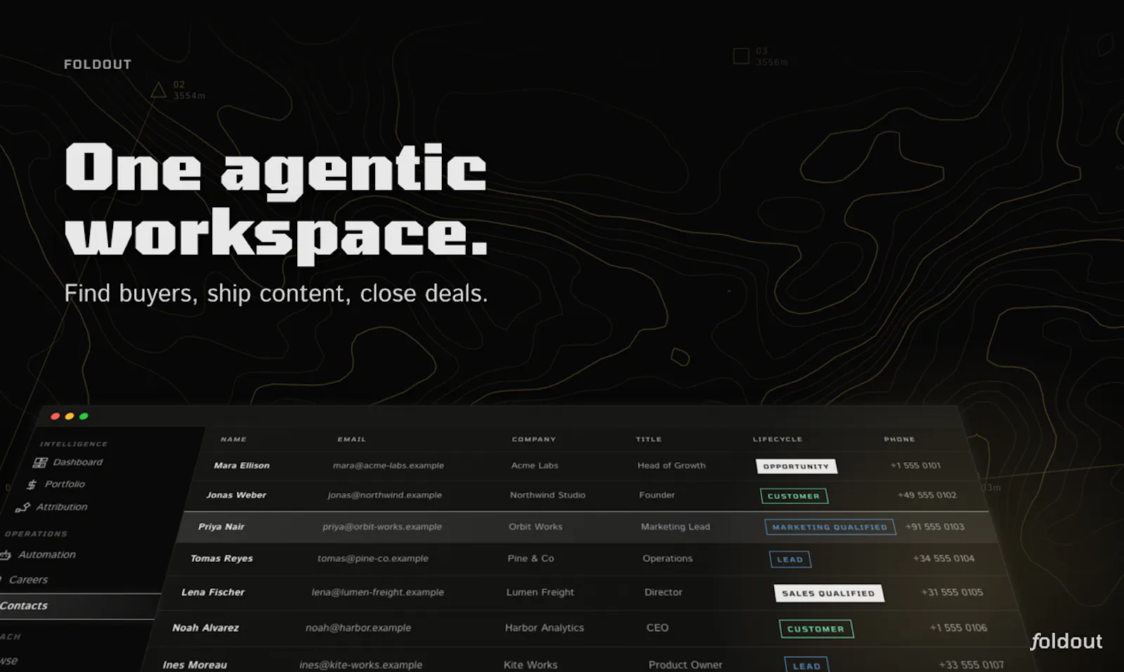 Foldout screenshot 1