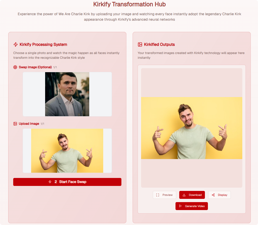 We Are Charlie KirkWe Are Charlie Kirk - Main product screenshot demonstrating key features and user interface