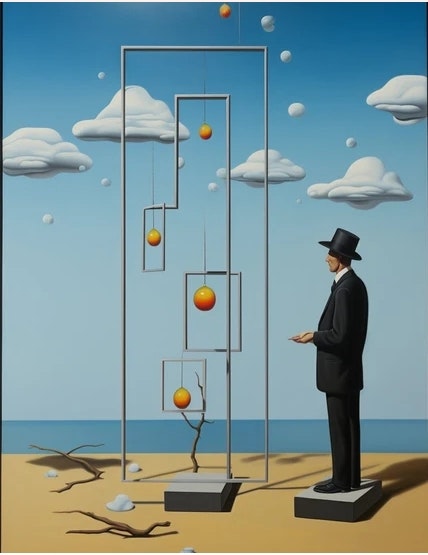 Surrealistisches Wandkunstbündel Medien 2