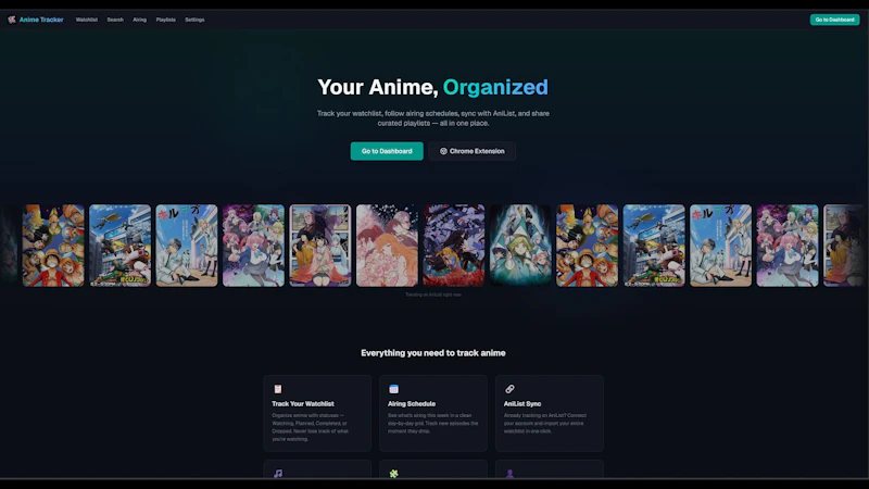 Anime Tracker screenshot 1 (video preview)