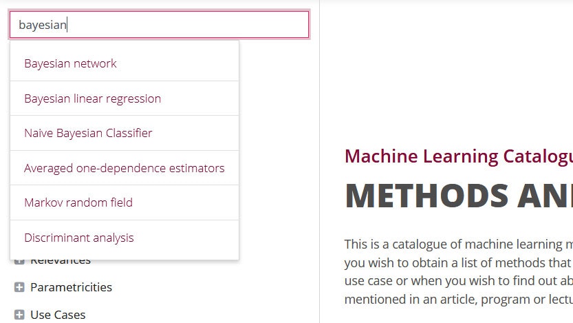 Machine Learning Catalogue gallery image