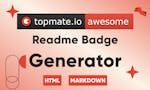 Topmate.io Readme Badge Generator image