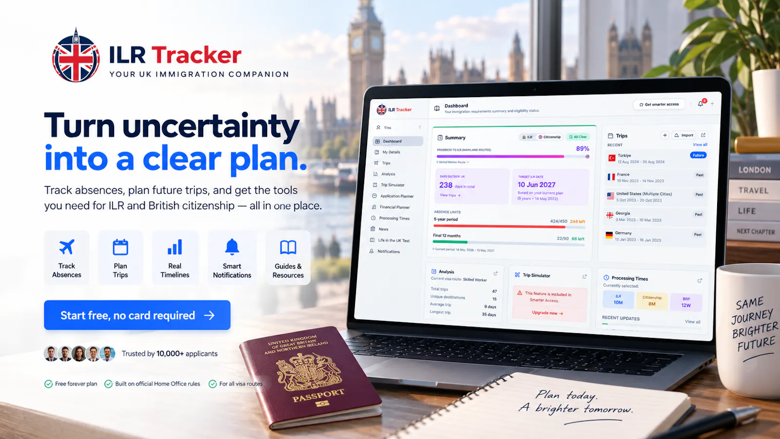 ILR Tracker screenshot 2