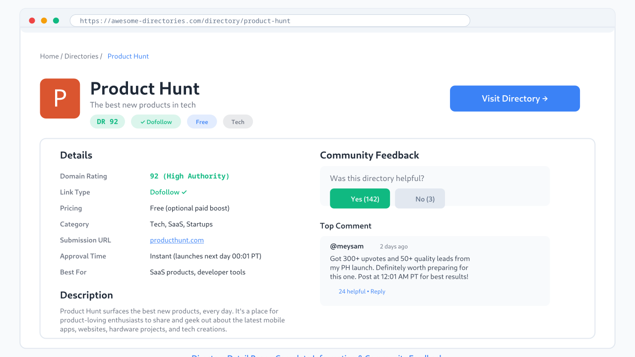Awesome Directories - Screenshot 5 showing product features and functionality