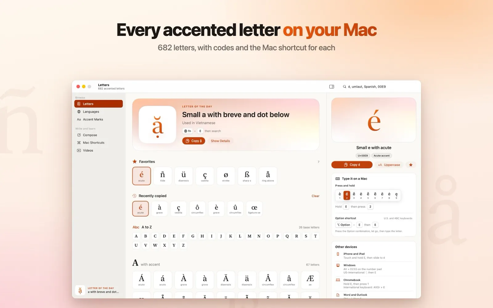 Accent Letters screenshot 3
