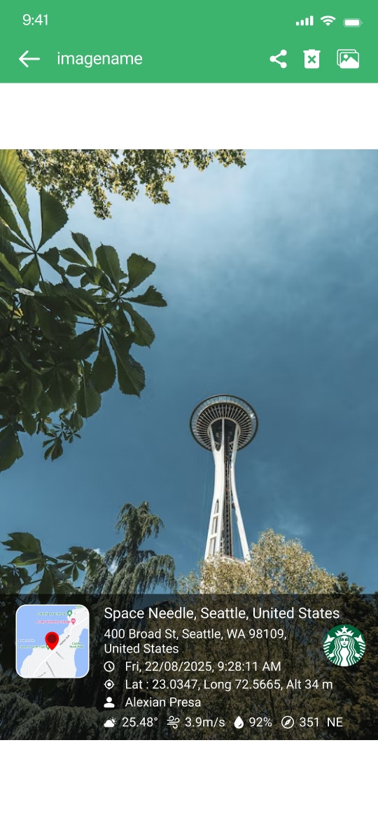 GPS Map Camera: GeoStamp - Screenshot 2 showing product features and functionality