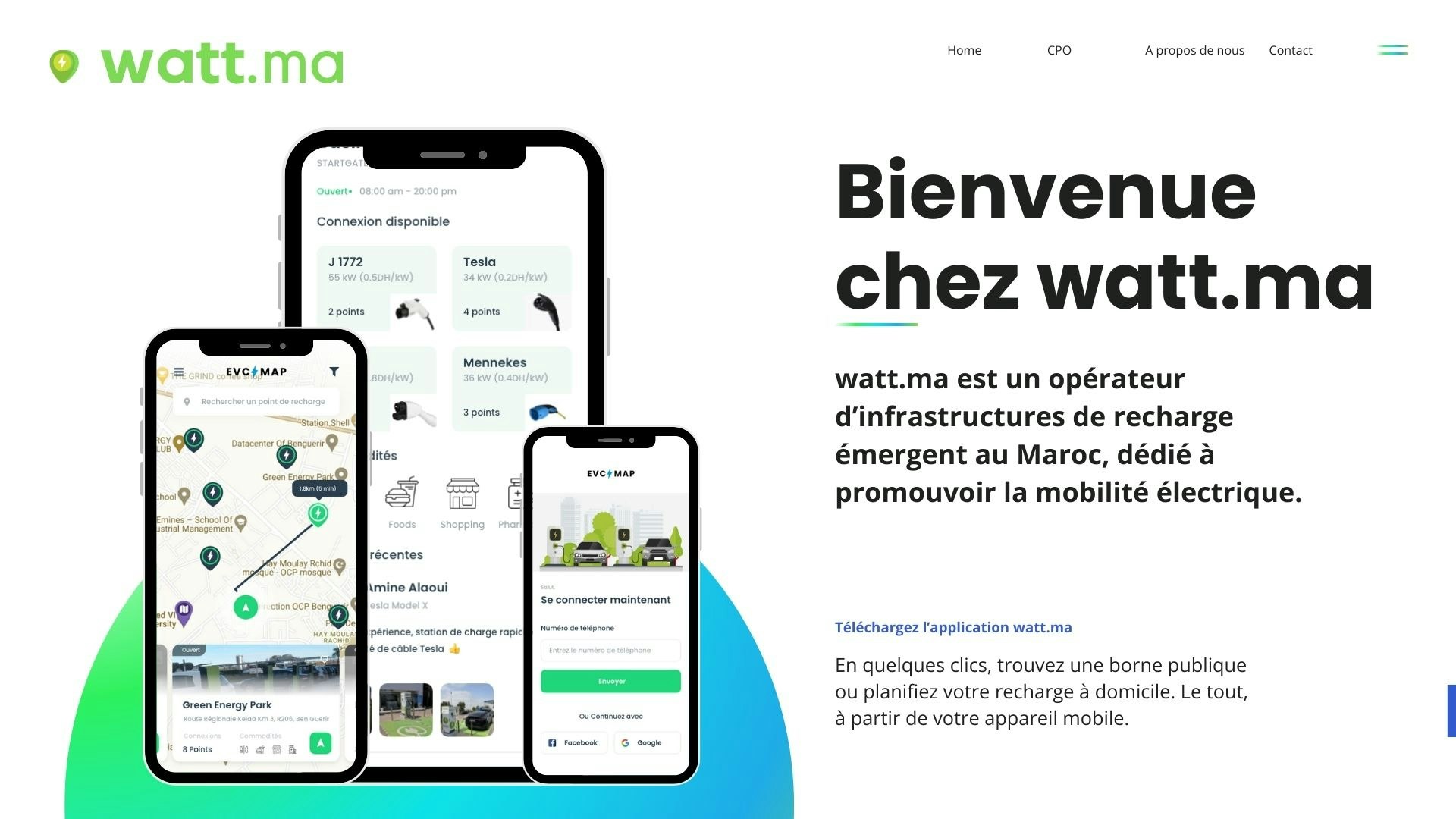 وسائط Watt.Ma - مشغل محطة الشحن - إدارة شحن EV الذكية لمضيفي الأعمال 2