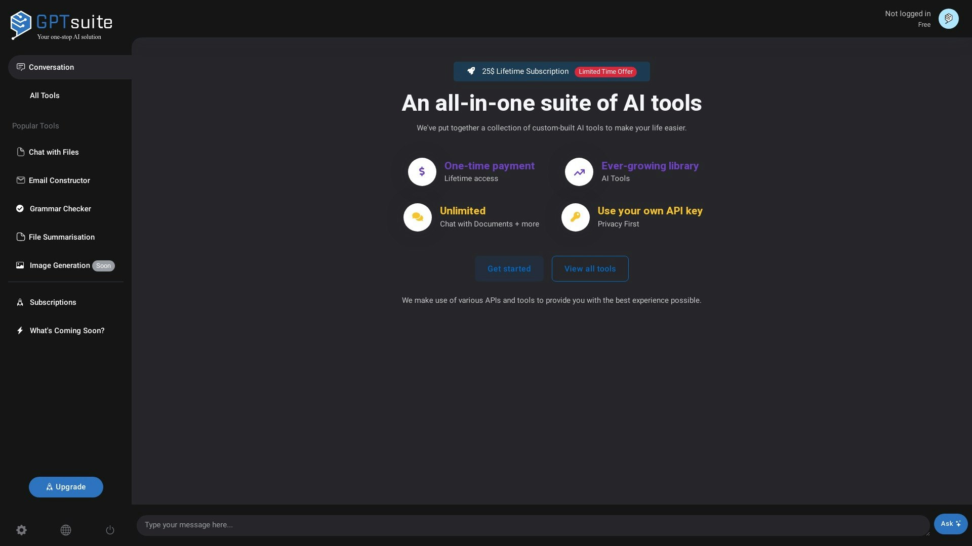 وسائط gptsuite - مجموعة أدوات AI الخاصة بك 1