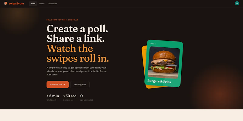 Swipe2Vote screenshot 1
