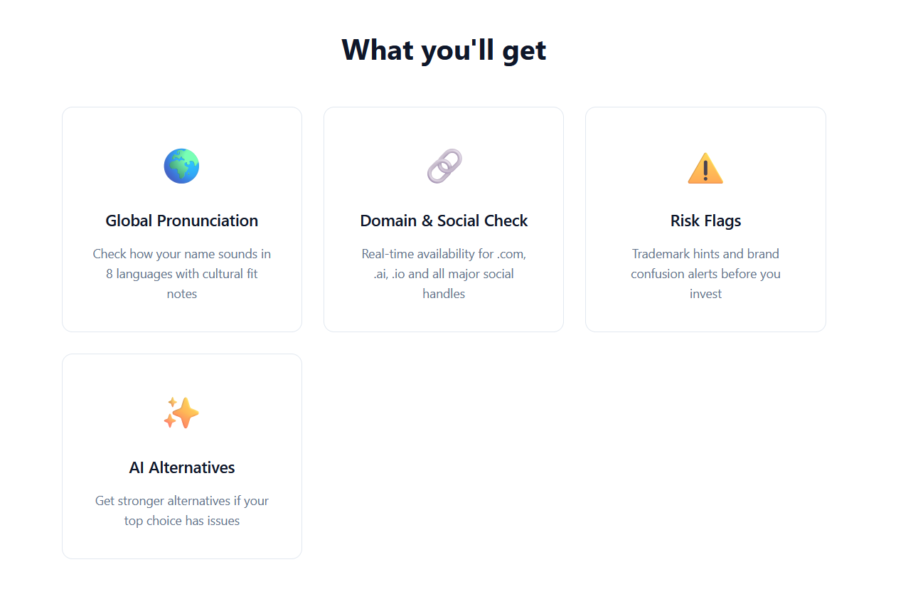 NameProof - Screenshot 2 showing product features and functionality