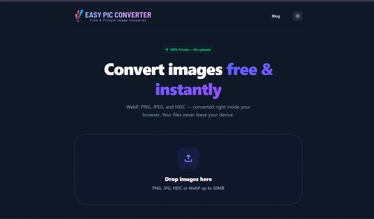 EasyPicConverter - Screenshot 2 showing product features and functionality