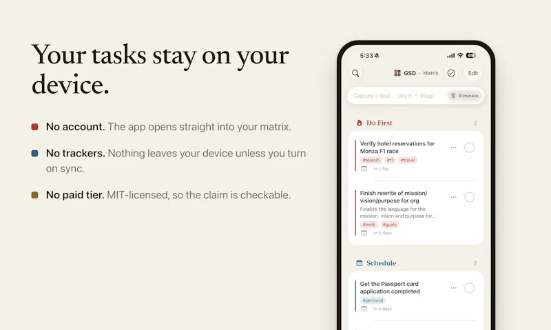GSD Task Manager screenshot 4