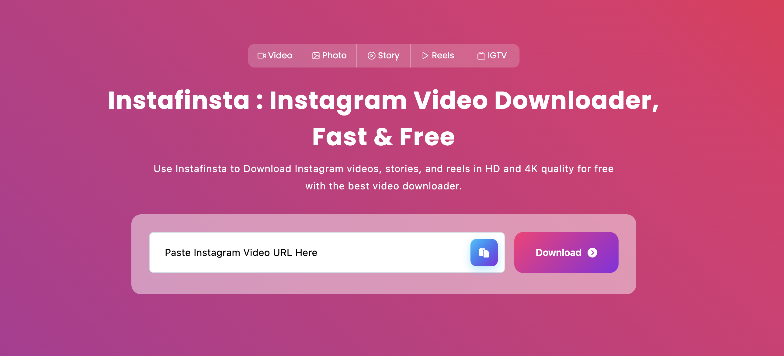Instafinsta : Instagram Video Downloader gallery image