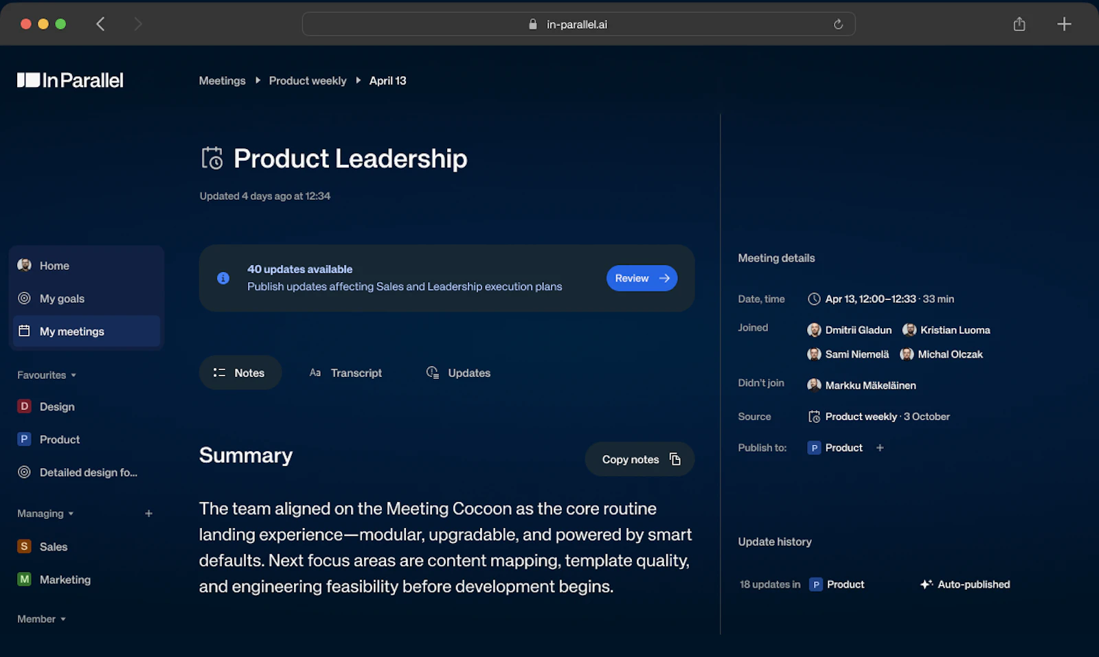 In Parallel screenshot 2
