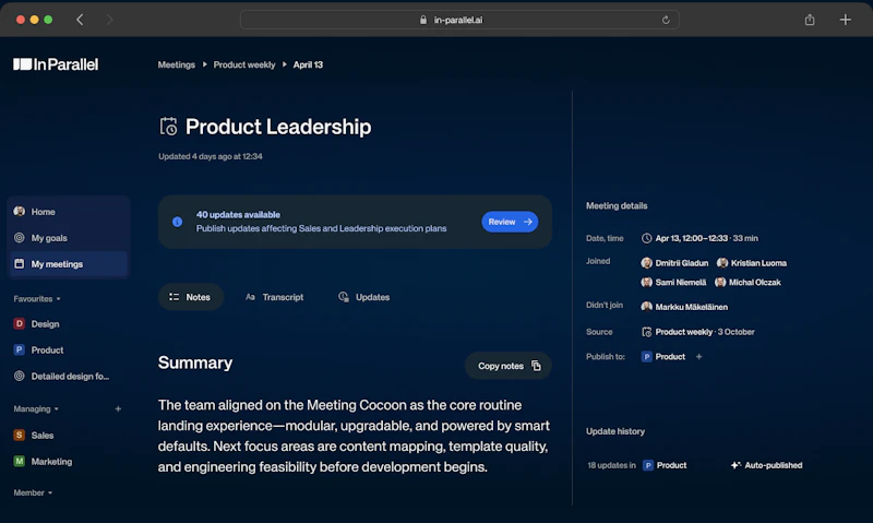 In Parallel screenshot 2
