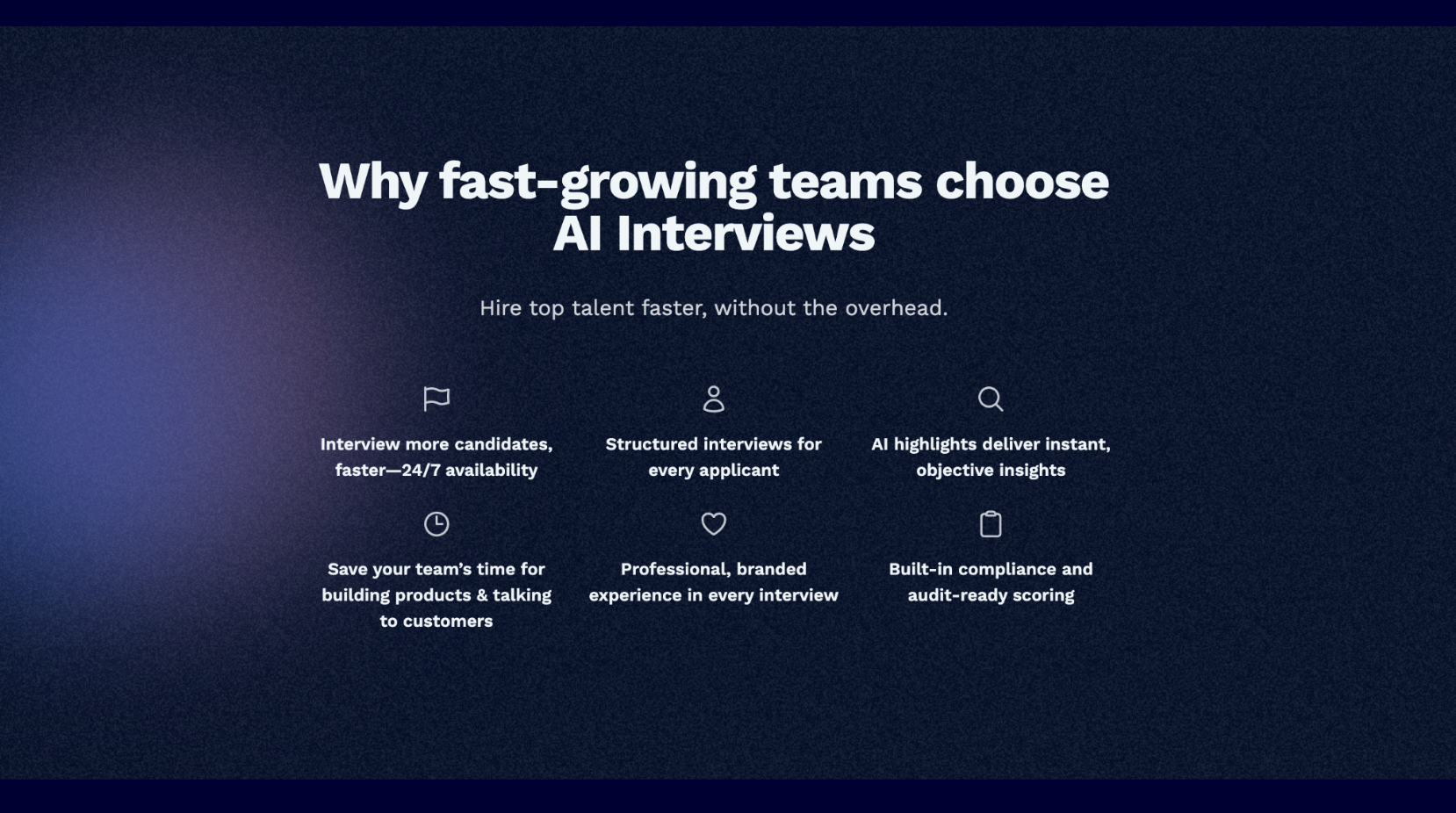 Média Intervieweur et partenaires de talent humain - Interviewer, évaluer et embaucher plus rapidement avec les avatars de l'IA 6