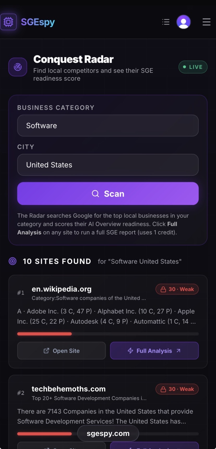 SGEspy gallery image