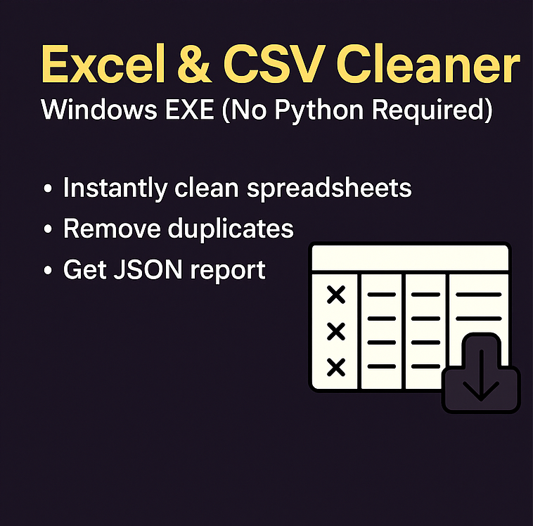 Excel & CSV Cleaner — Windows EXE  gallery image