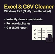 Excel & CSV Cleaner ā Windows EXE gallery image