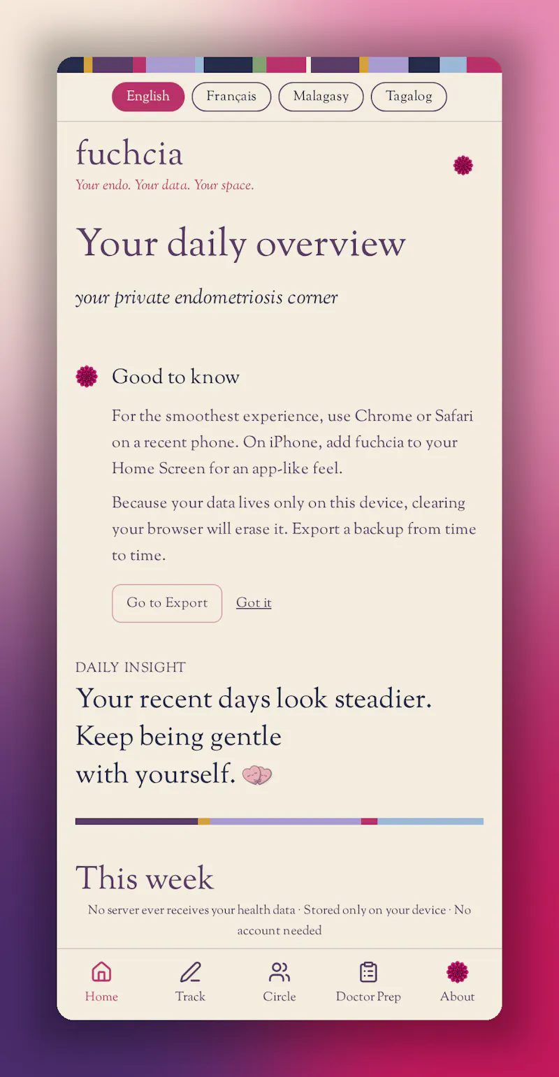fuchcia screenshot 2