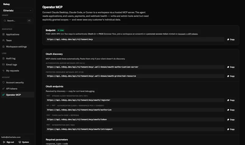 Rekey.dev screenshot 7