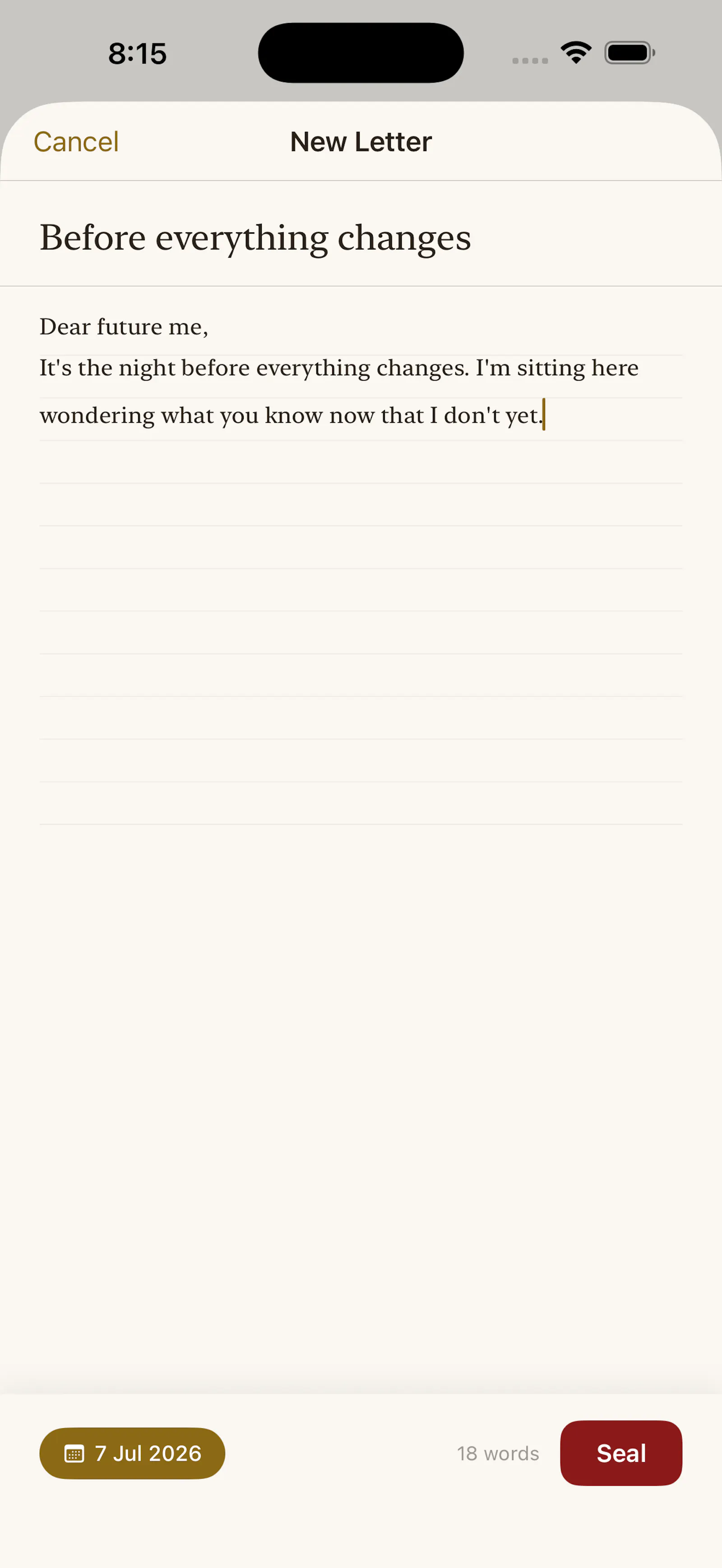 LaterMe screenshot 2