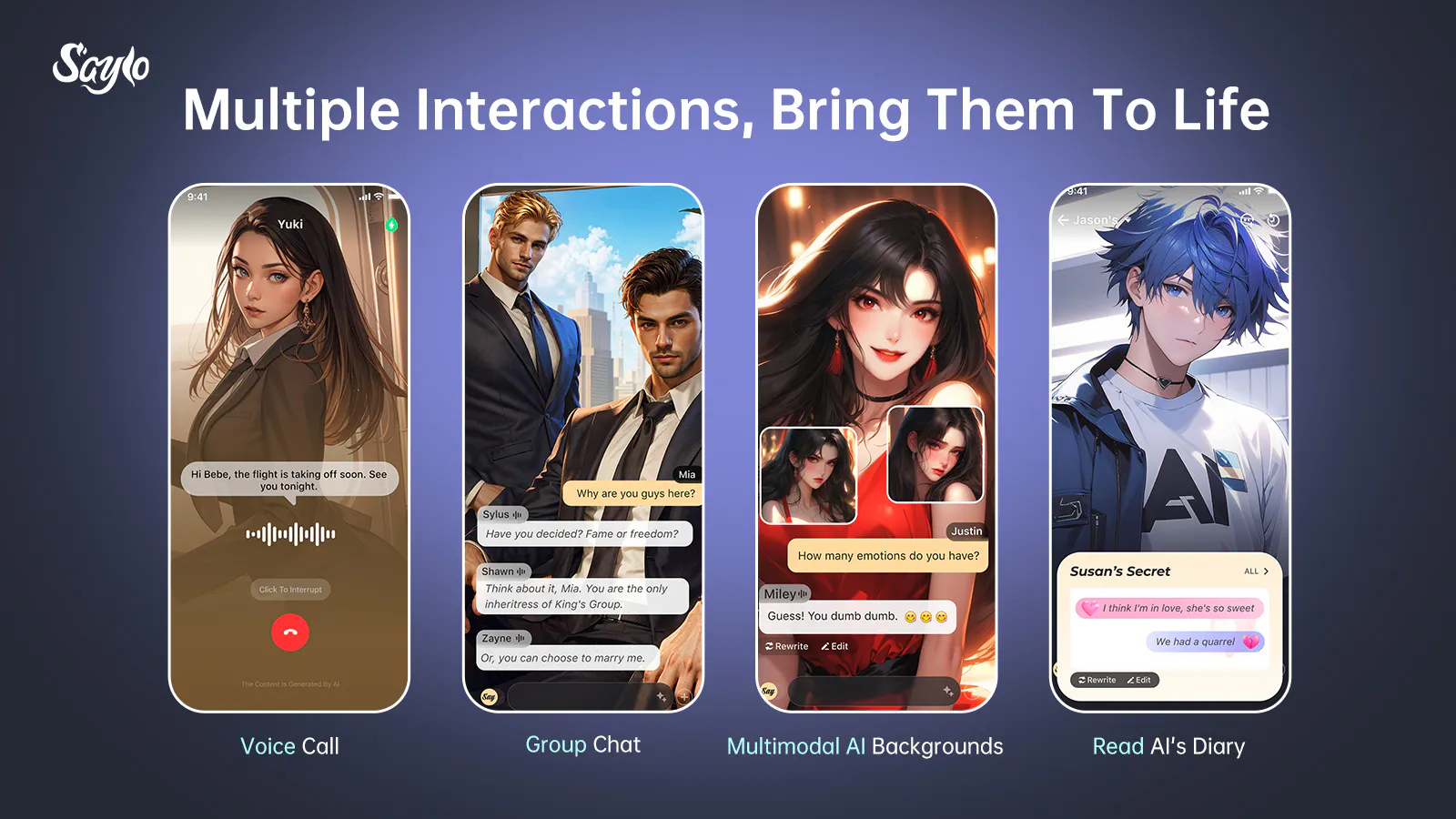 Saylo AI : Interactive Story Chat gallery image