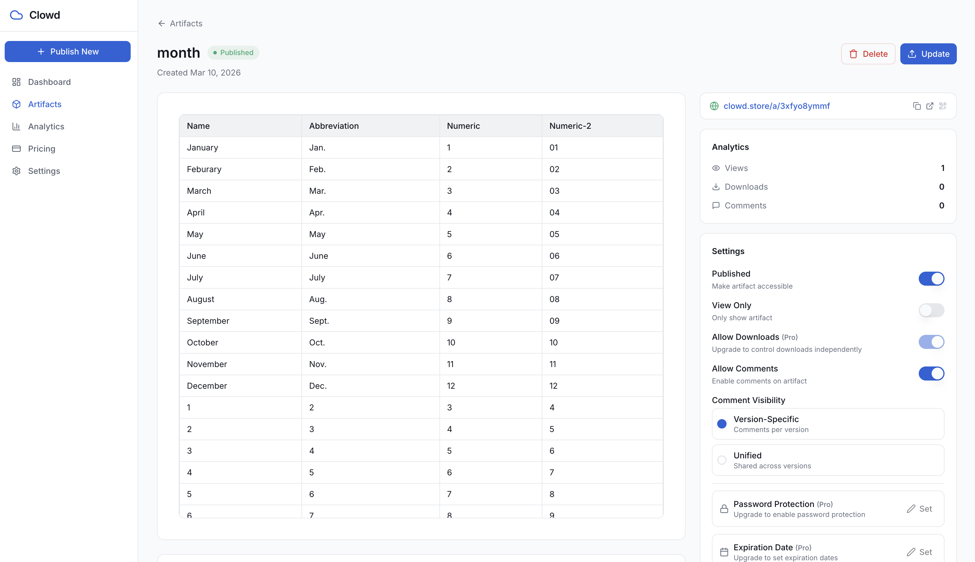 Clowd - Screenshot 4 showing product features and functionality