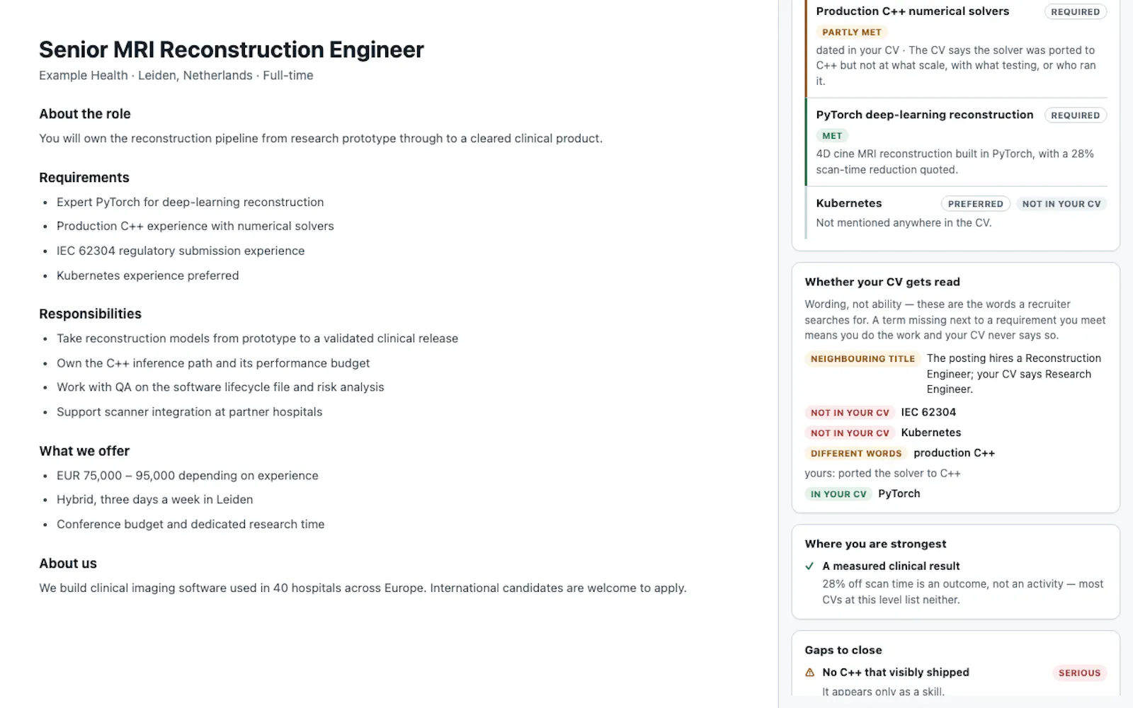 MarketFit Job Lens screenshot 1