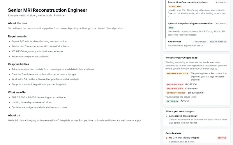 MarketFit Job Lens screenshot 1