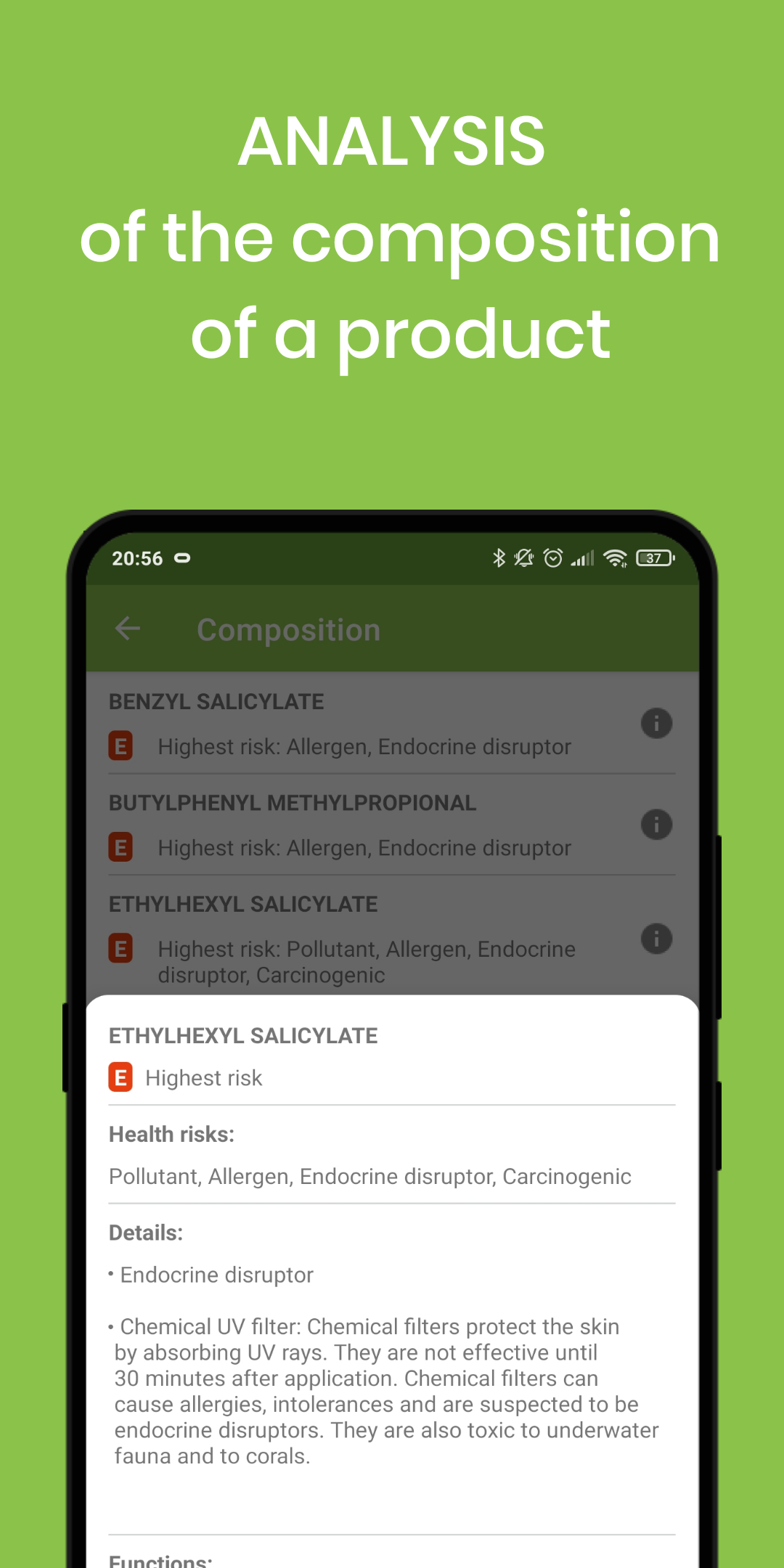 Healthy Cosmetics - Product scan gallery image