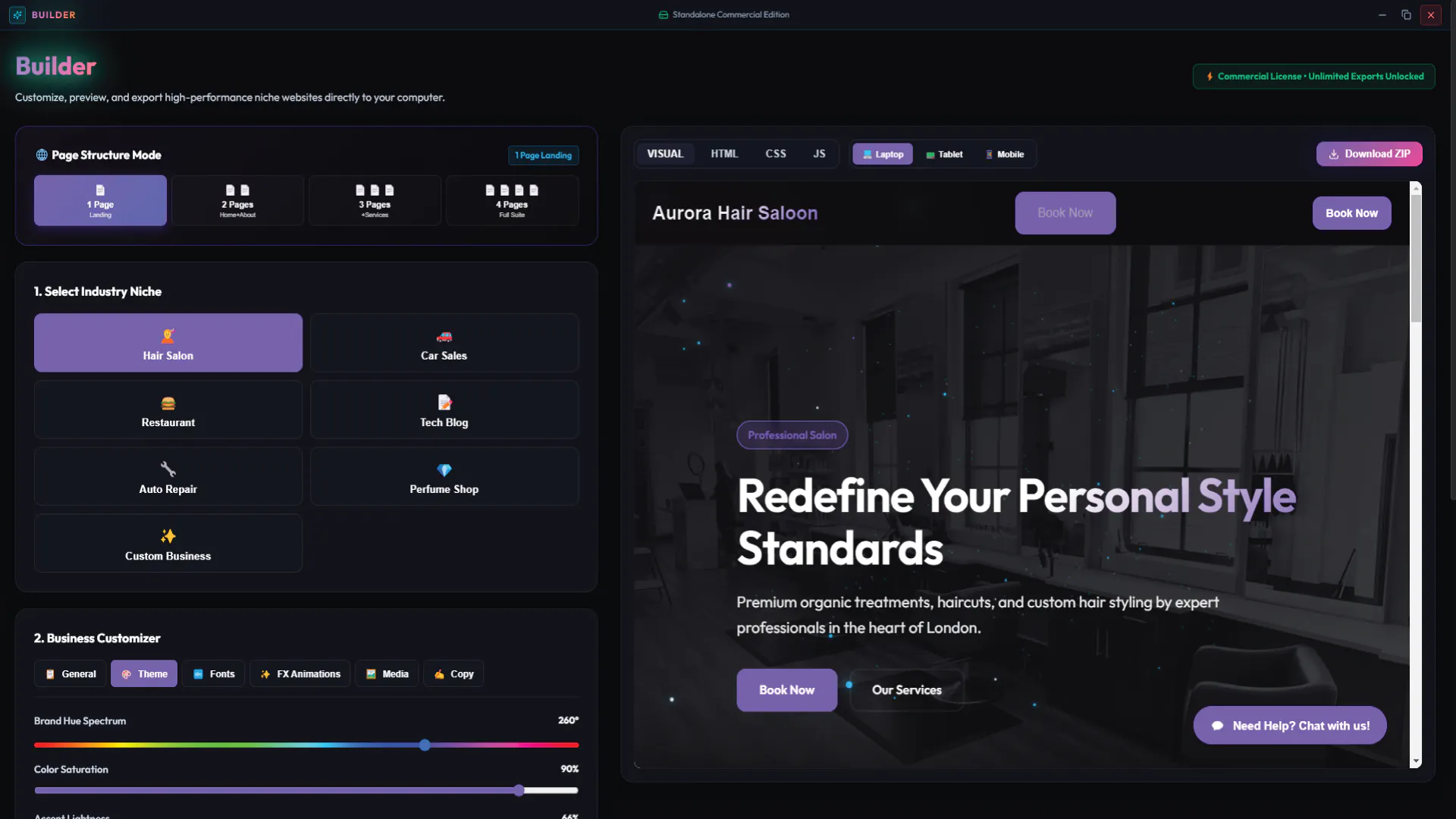 Website Builder gallery image