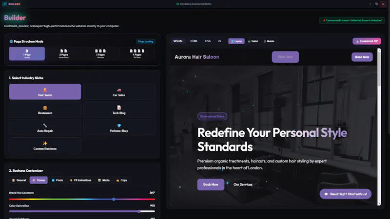 Website Builder screenshot 3