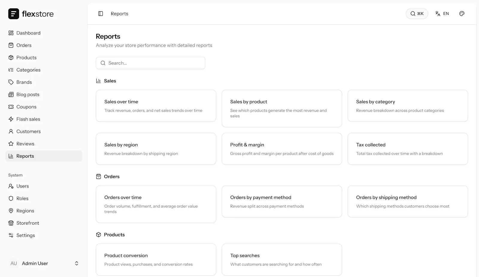 FlexStore - Self-hosted eCommerce screenshot 4