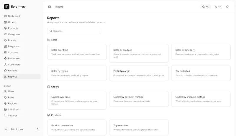 FlexStore - Self-hosted eCommerce screenshot 4