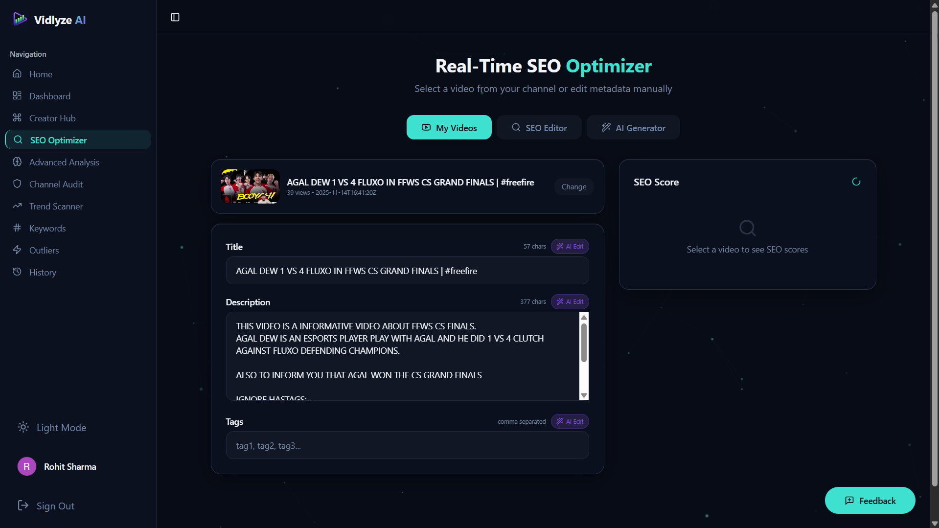 CREATOR GROWTH AI - Screenshot 2 showing product features and functionality