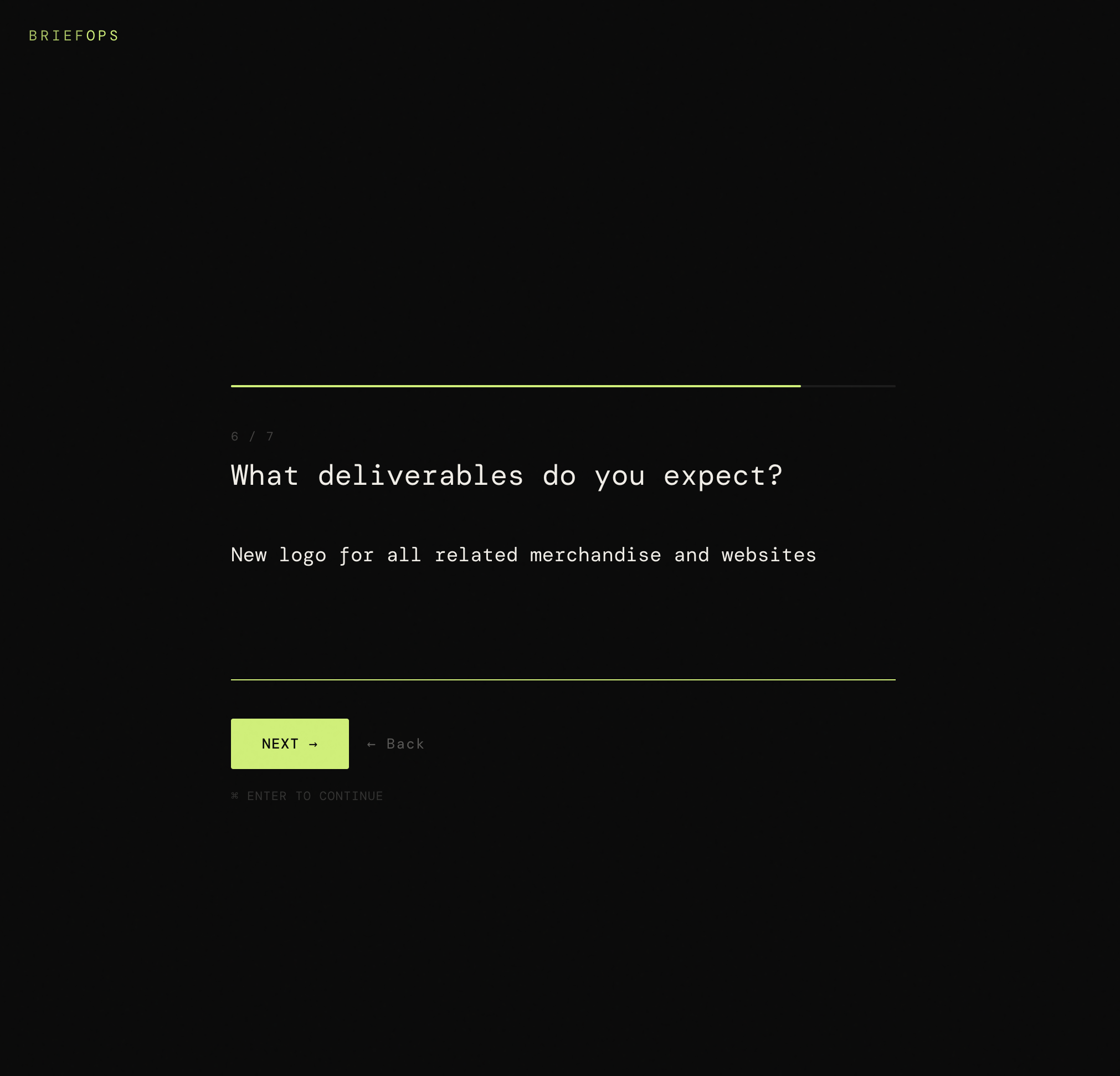 BriefOps — Client Briefs in 60 Seconds gallery image