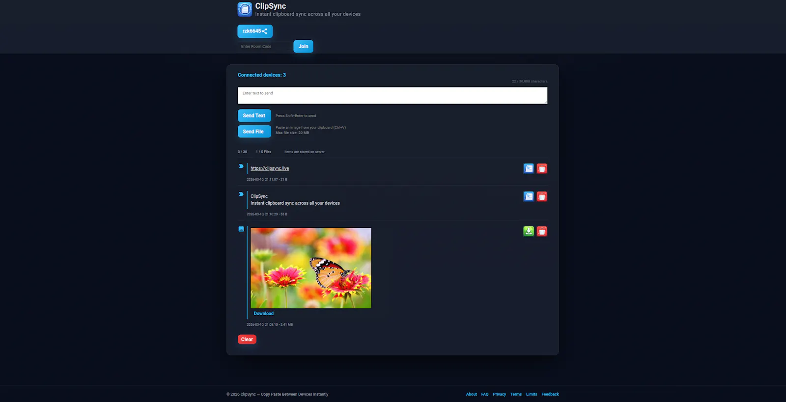 ClipSync screenshot 2