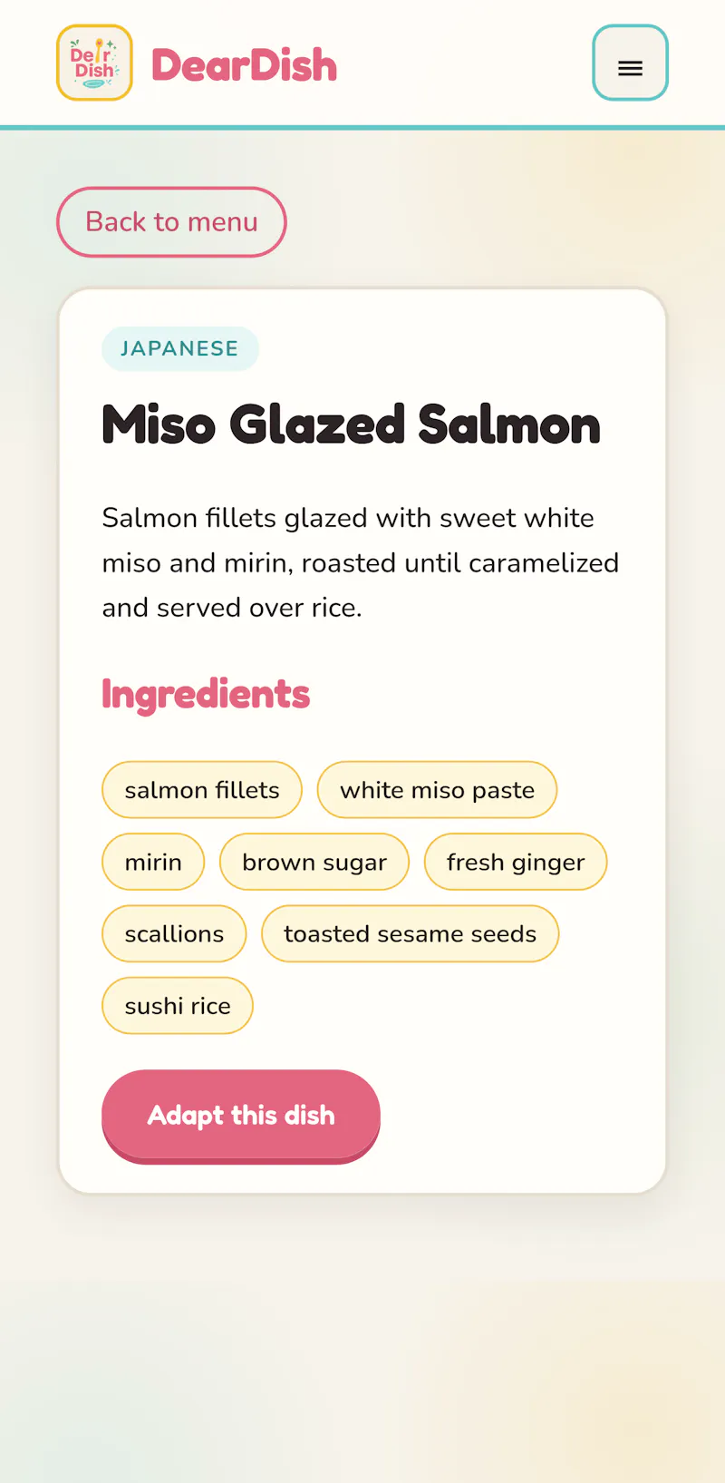 DearDish screenshot 3