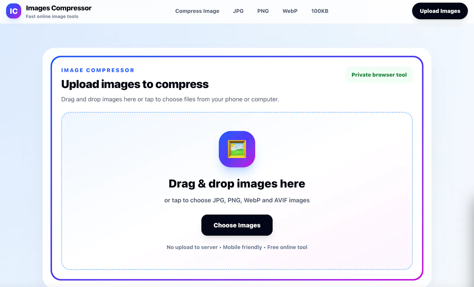 Images Compressor screenshot 1