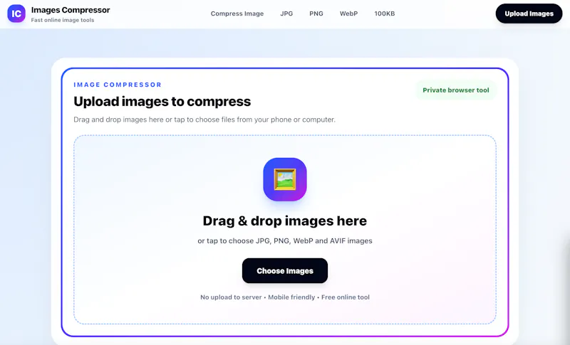 Images Compressor screenshot 1