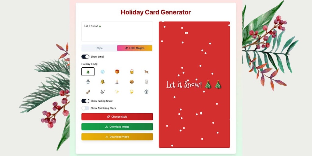 Little Magics Holiday Card