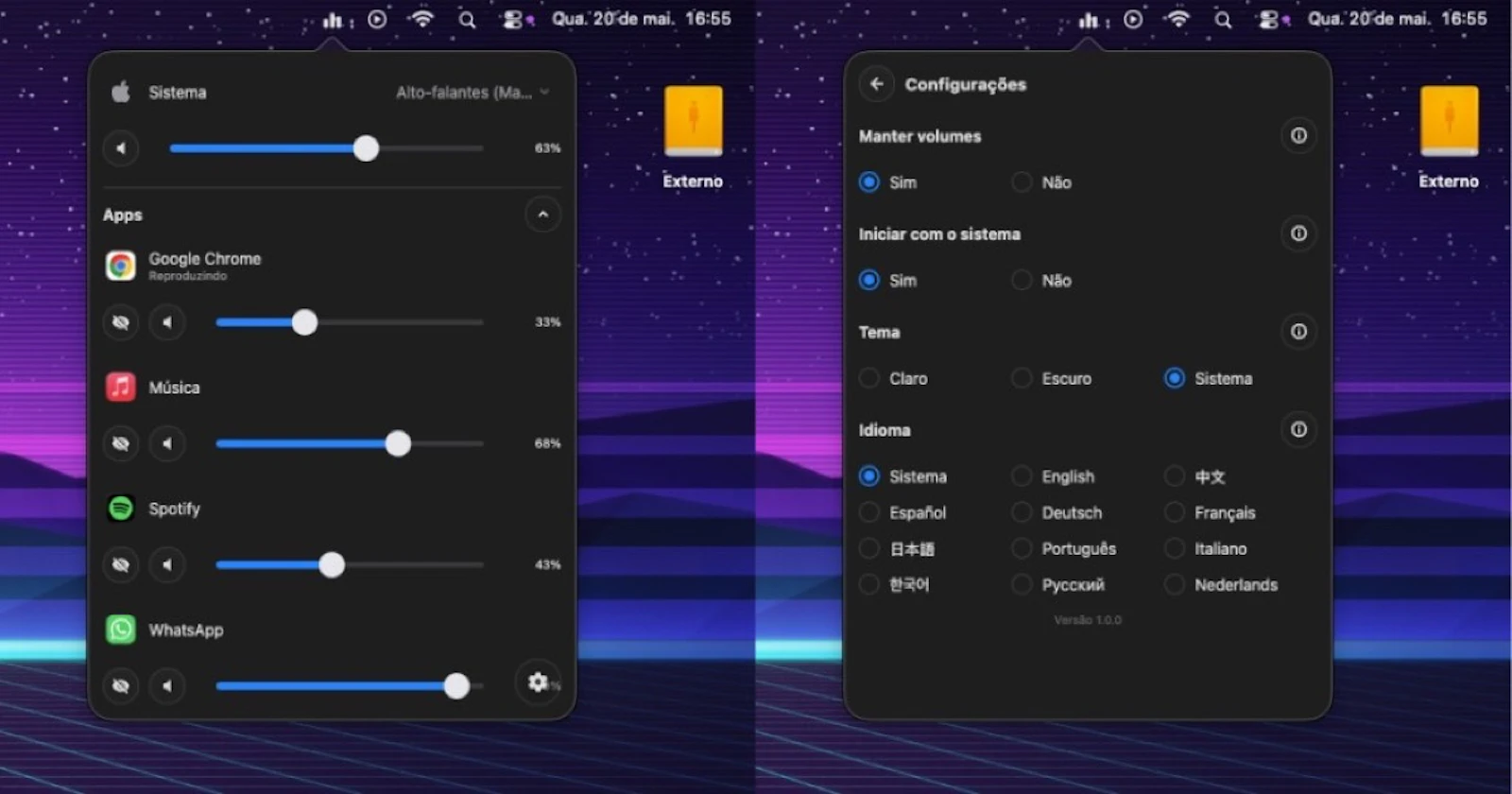 Audio Menu screenshot 2