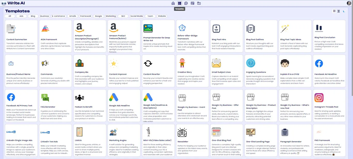 WriteAI.me - Free Full Stack AI Writer gallery image