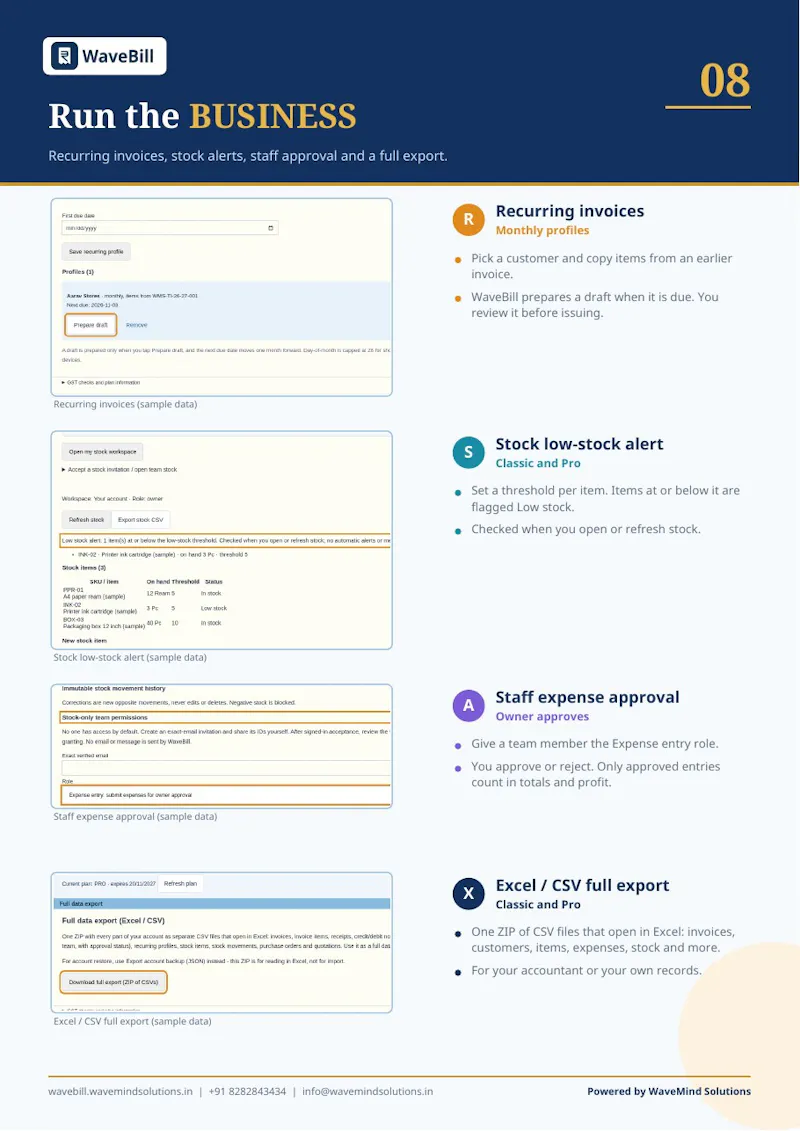 WaveBill screenshot 9