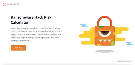 Ransomware Cyberattack Risk Calculator gallery image