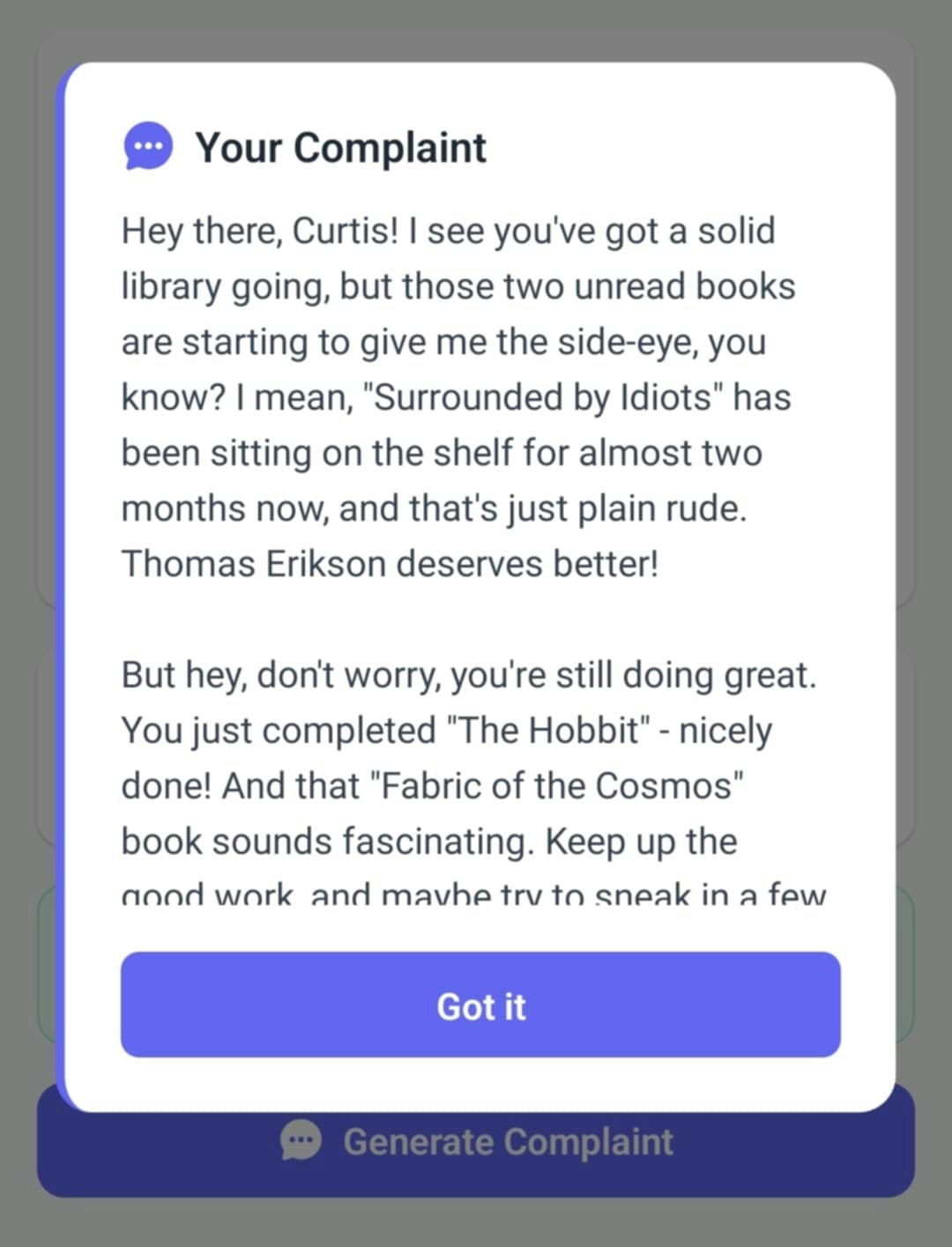 Book Complainer gallery image