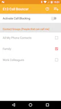 E13 Call Bouncer - Call blocker and white-list gallery image