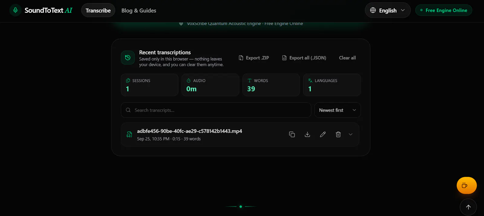 SoundToText screenshot 1